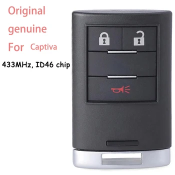 Оригинальный Подлинный 3 кнопки 433 МГц смарт-ключ управления для Chevrolet Captiva ID46 Чип