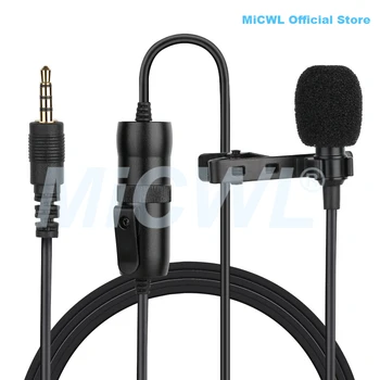 Всенаправленный Петличный конденсаторный микрофон для цифровых зеркальных камер Canon Nikon Sony и смартфонов IOS iPhone 8 7 6 9