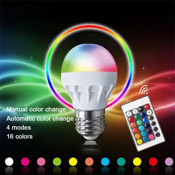 Умная лампа G4.5 с регулируемой яркостью 1,5 Вт E26 RGB LED с изменением цвета, беспроводная лампа, совместимая с IOS/Android