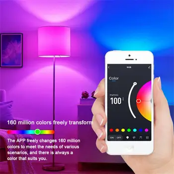 Умная лампа G4.5 с регулируемой яркостью 1,5 Вт E26 RGB LED с изменением цвета, беспроводная лампа, совместимая с IOS/Android