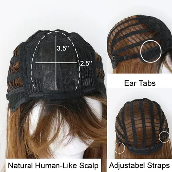 Синтетические парики Sivir для женщин, длинные прямые волосы с челкой коричневого цвета, высокотемпературное волокно, Косплей/На каждый день/вечеринку