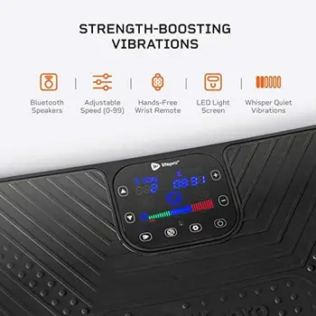 Виброплита 4D Pro - Тренажер с виброплатформой для всего тела - Домашнее тренировочное оборудование для похудения, придания тонуса и