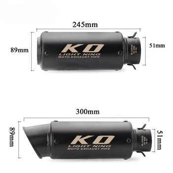 Выхлопная система для мотоцикла Kawasaki Ninja ZX10R 2008-2020, Наконечники глушителя 51 мм, труба среднего соединения с DB Killer Escape