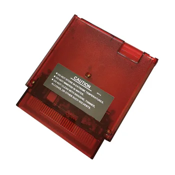 игровой картридж 249в1 72 контакта 8-битный для игровой консоли NES полупрозрачного красного цвета
