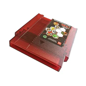 игровой картридж 249в1 72 контакта 8-битный для игровой консоли NES полупрозрачного красного цвета