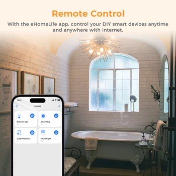 Refoss Мини Модуль DIY Wifi Умный Выключатель света Беспроводной Пульт дистанционного управления с приложением Голосовое управление для Alexa Google Home
