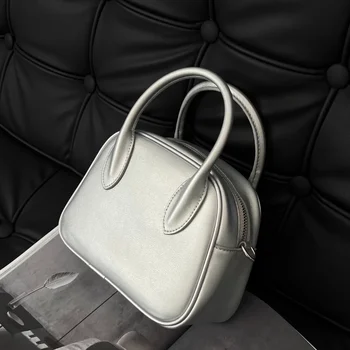 GENGWO, Модная простая сумка в виде ракушки, Женская сумка-тоут из натуральной кожи, женская Бостонская сумка через плечо, Маленькая приятная