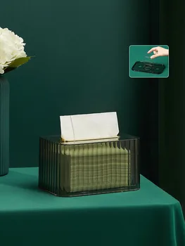 Легкая роскошная акриловая коробка для салфеток, журнальный столик в гостиной, креативная высококачественная коробка для бумаги для рисования, Современный рулон бумаги для хранения салфеток